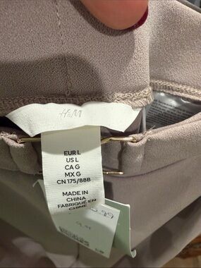 H&M | Pants & Jumpsuits | G9 Hm Wide Leg Highrise Pants In Blush Taupe ...